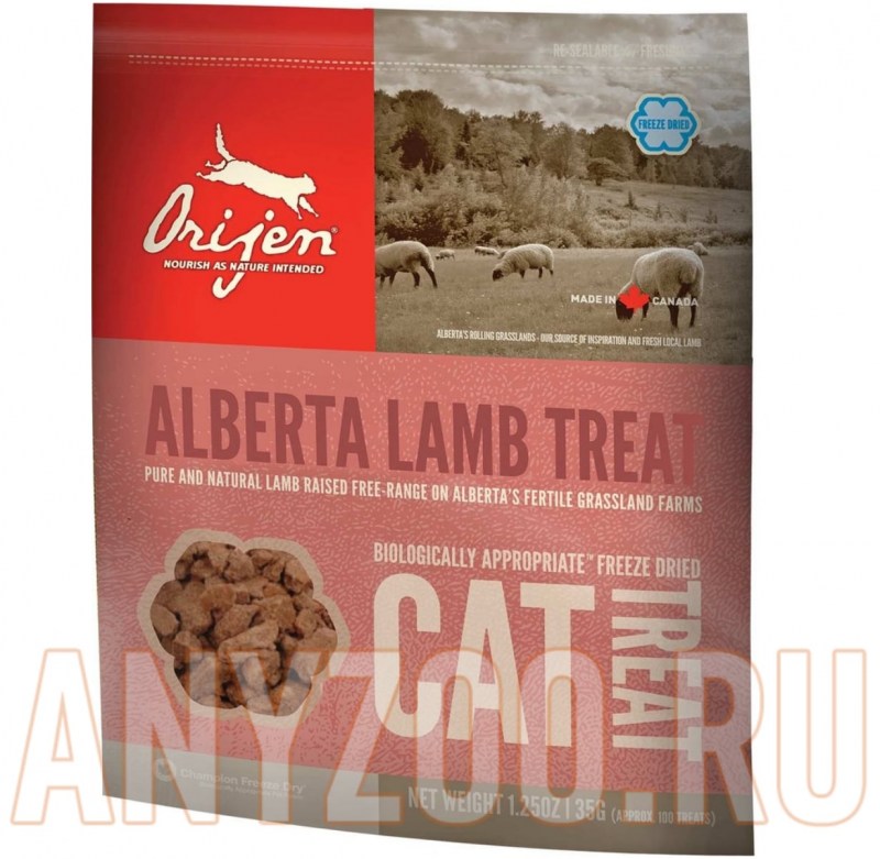 Лакомство для кошек Orijen Ranch raised Lamb