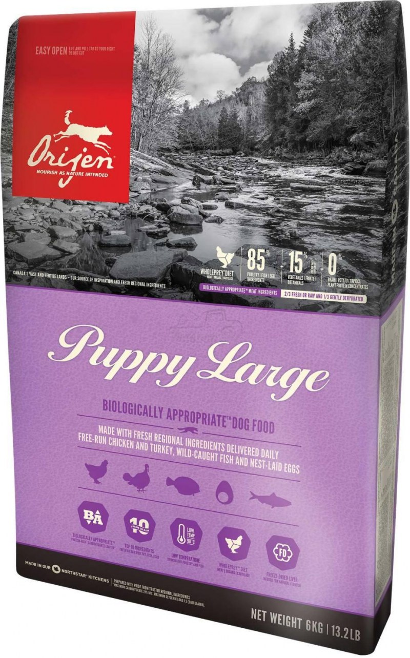 Orijen Puppy корм для щенков крупных пород, 11,4кг