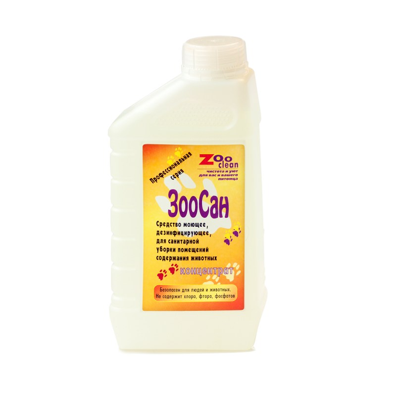 Моющее средство ZOOCLEAN ЗООСАН уничтожающее запах, 500 мл