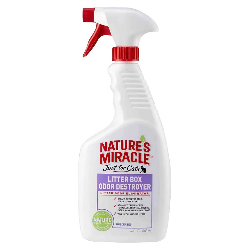 Спрей 8 in 1 natures Miracle очищающий и дезодорирующий для клеток мелких животных, 710 мл