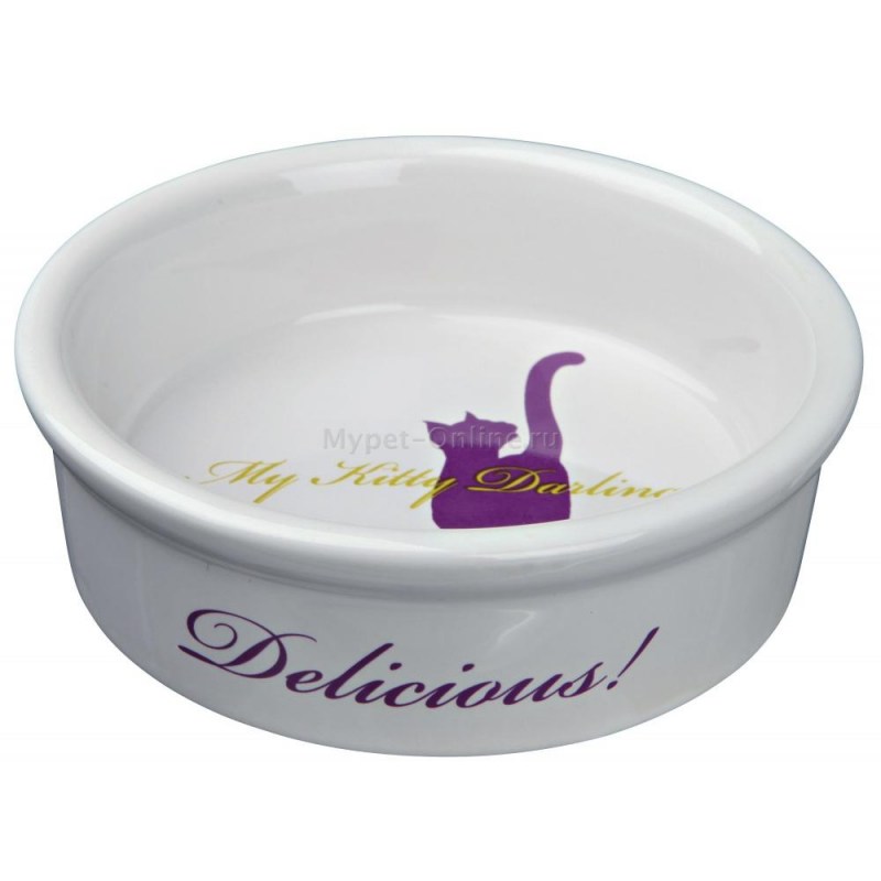 Trixie 24654 миска керамическая "my Kitty Darling" 0,2л/