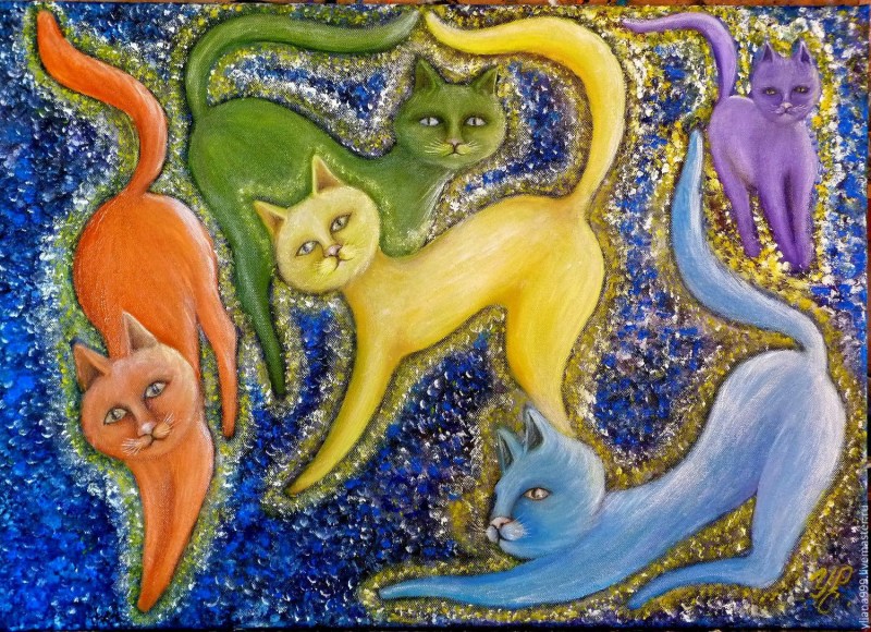 Черная кошка и Луна