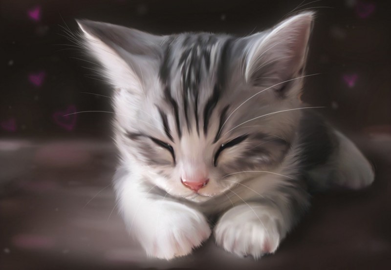 Котенок арт
