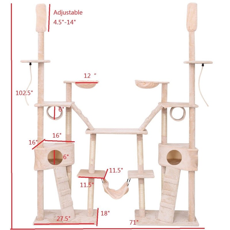 Когтеточка "кот-е 2" 110см