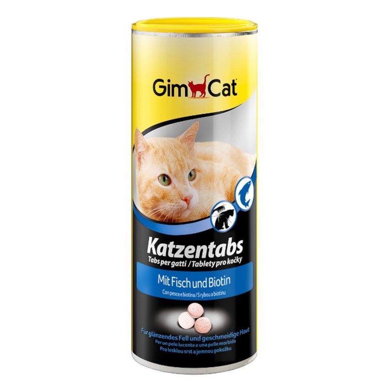 GIMCAT табс с рыбой и биотином 425 г
