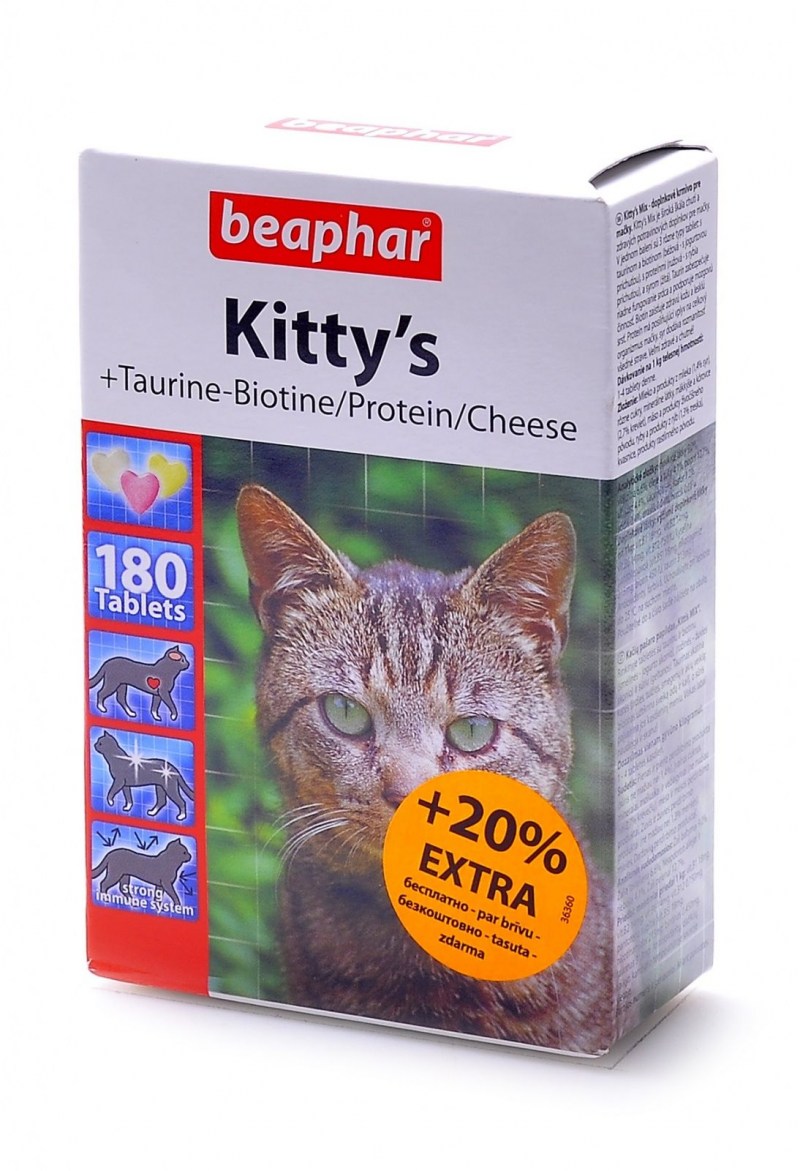 Витамины для кошек Beaphar Kitty Mix 180шт