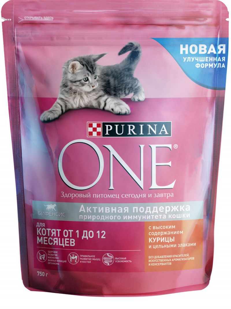 Корм для котят Пурина one сухой