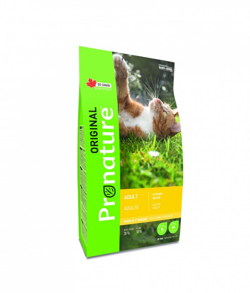 Pronature Original New сухой корм для взрослых кошек (с курицей и ягнёнком), 340 гр