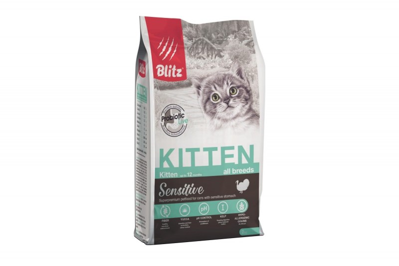 Корм для кошек Blitz (10 кг) Adult Cat Sterilised Dry