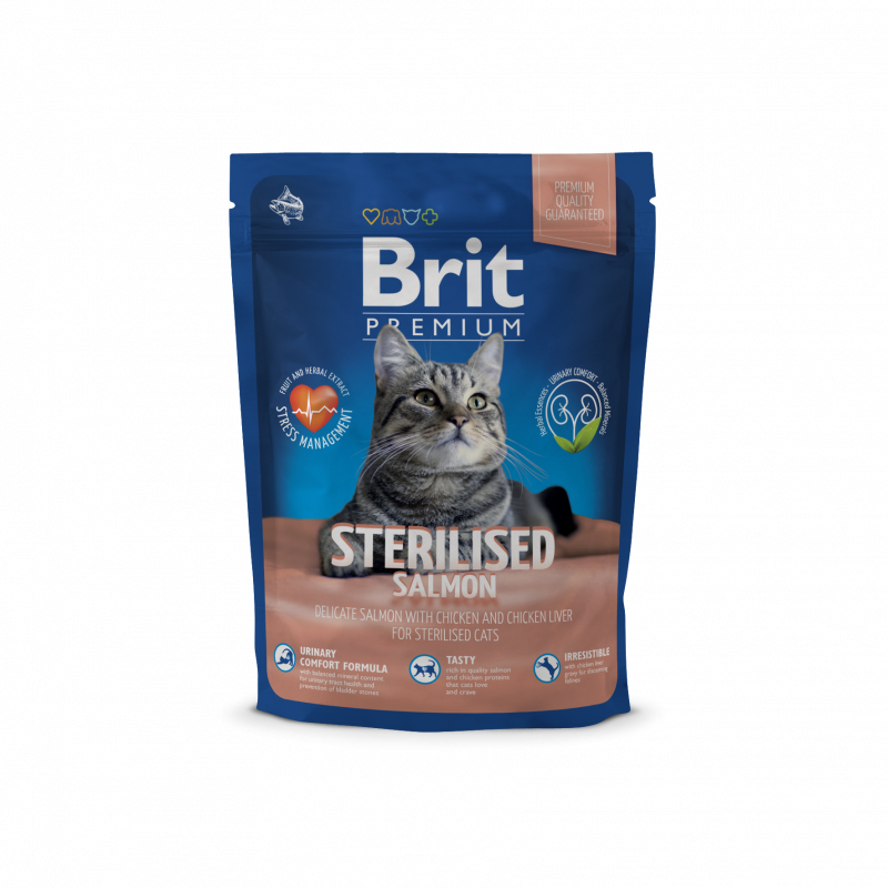 Brit Premium для кошек Sterilised Salmon