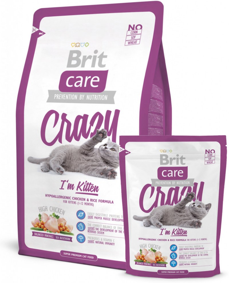 Brit Care Cat Kitten Crazy сух 400г