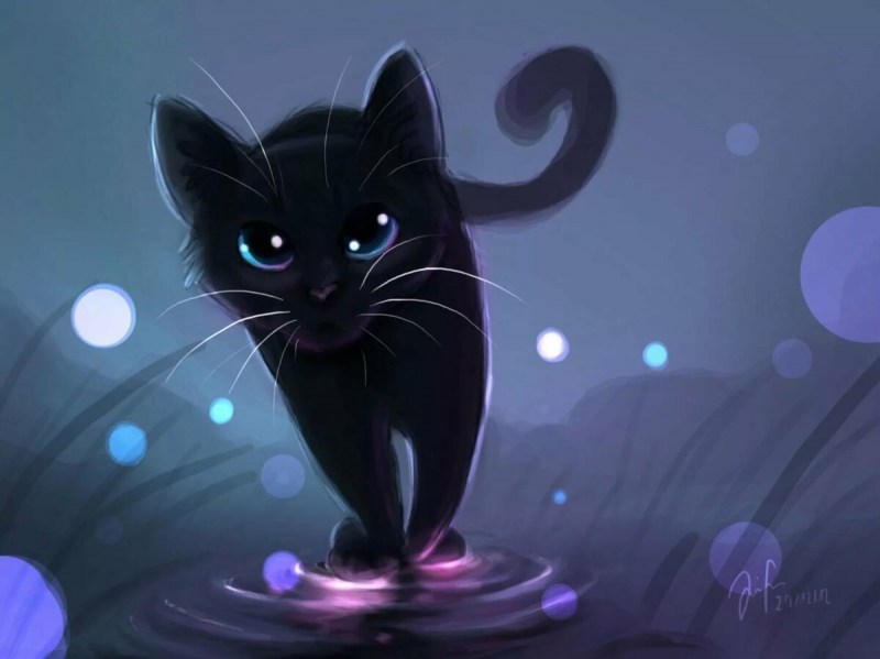 Силуэт кошки