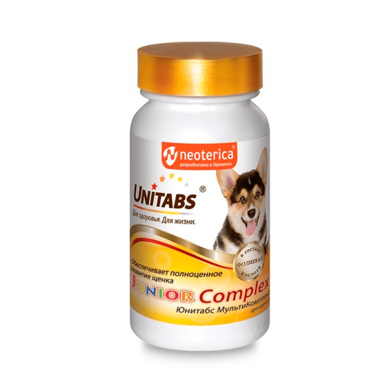 Юнитабс JUNIORCOMPLEX для щенков, 100таб