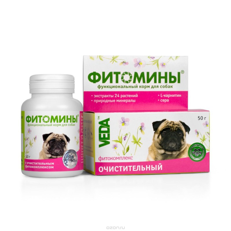 Veda Фитомины для кошек с очистительным фитокомплексом, 50 г