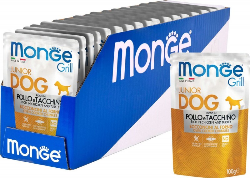Monge Cat Grill Pouch паучи для котят норвежский лосось