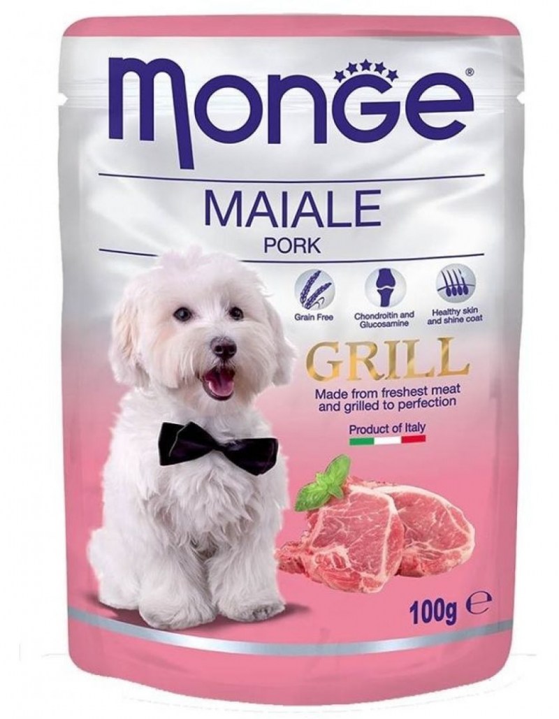 Monge Dog Grill Pouch паучи для собак лосось