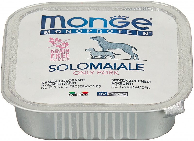 Monge Dog Monoprotein solo b&s консервы для собак паштет из говядины 150г