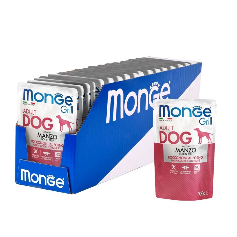 Monge Dog Grill Puppy&Junior Pouch паучи для щенков курица и индейка 100г