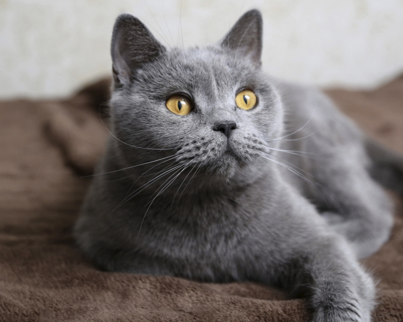 Серый британский кот Джонатан