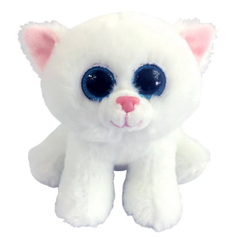Мягкая игрушка ABTOYS котенок (белый) 15 см