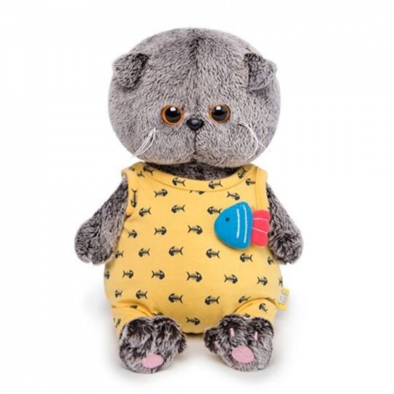BB-031 Басик Baby в желтом комбинезоне с рыбкой