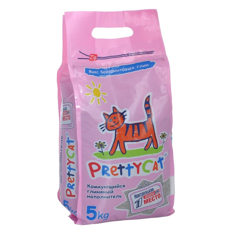 Pretty Cat комкующийся наполнитель (Euro Mix Double Effect), 5 кг