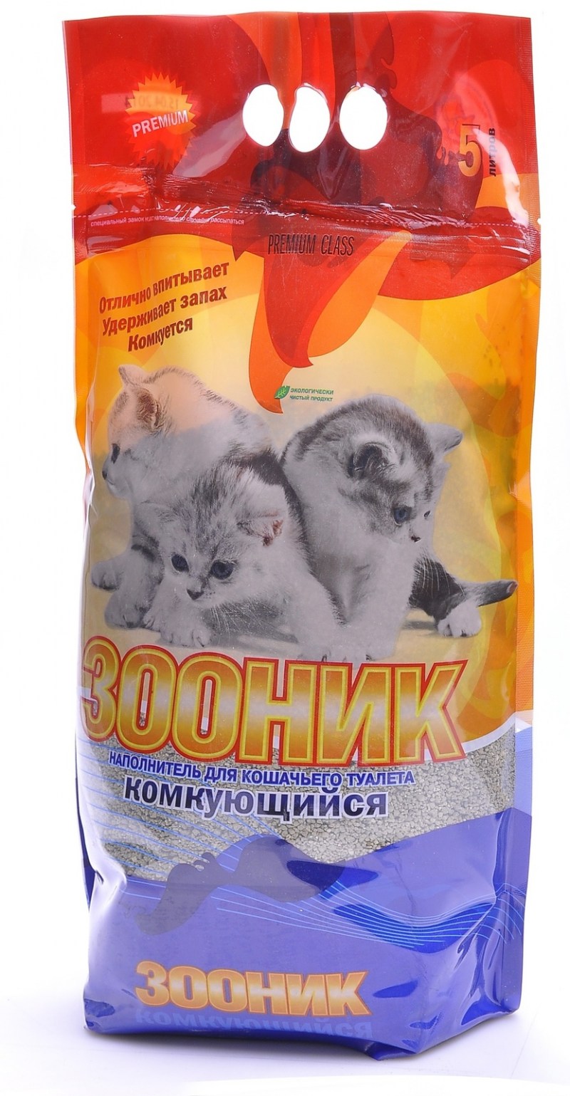 Комкующийся наполнитель Зооник 5 л