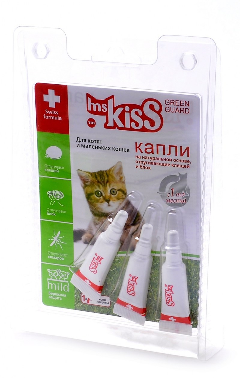 MS Kiss капли от блох для кошек