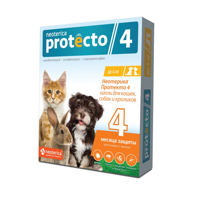 Капли для собак 10-25 кг Neoterica Protecto, 2 шт