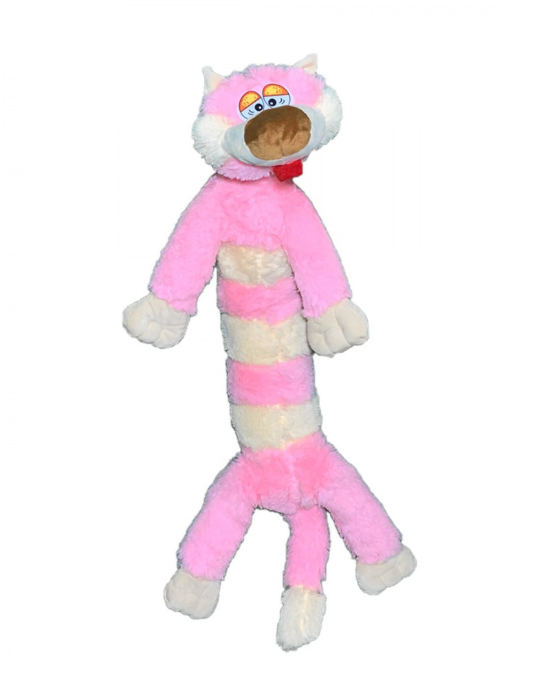 Игрушка кот длинный розовый