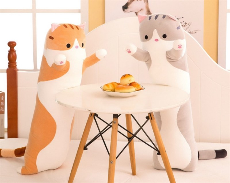 Кошка обнимашка мягкая игрушка
