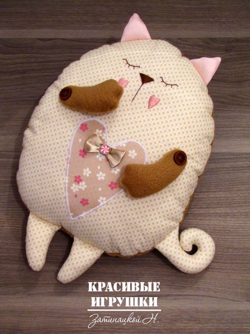 Подушка сплюшка кот выкройка