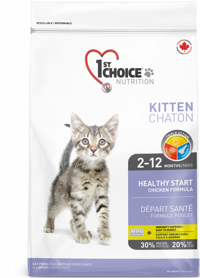 Корм для котят 1st choice Kitten здоровый старт с курицей 5.44 кг