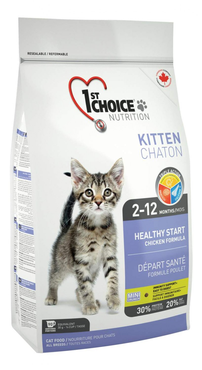 1st choice Vitality консервы для кошек курица и яблоки 85г