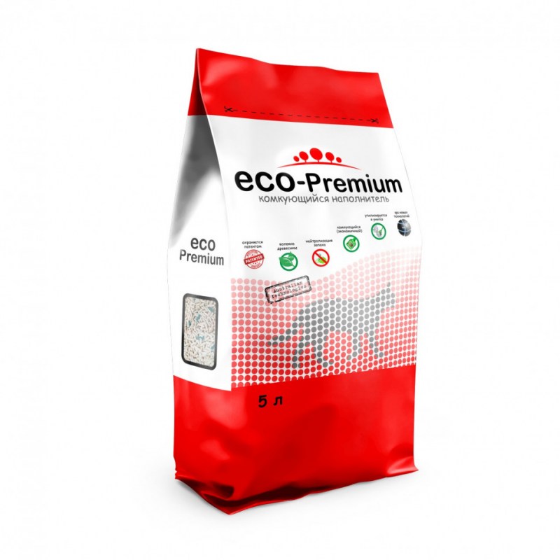 Eco-Premium наполнитель комкующийся,20 л