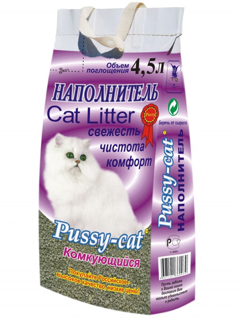 Комкующийся наполнитель pussy-Cat 10 л