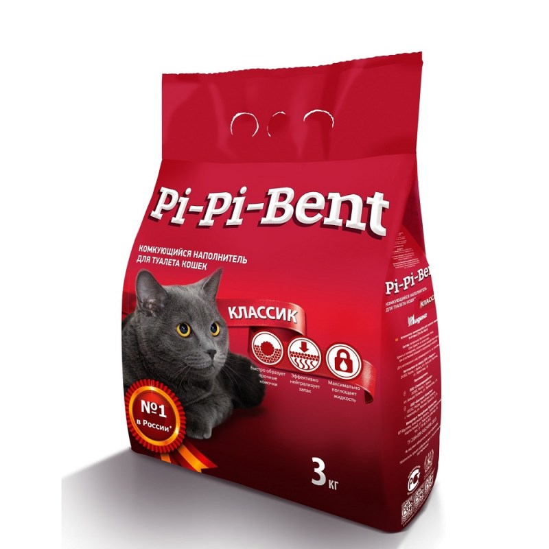 Pi-Pi-bent Классик 3кг бентонитовый
