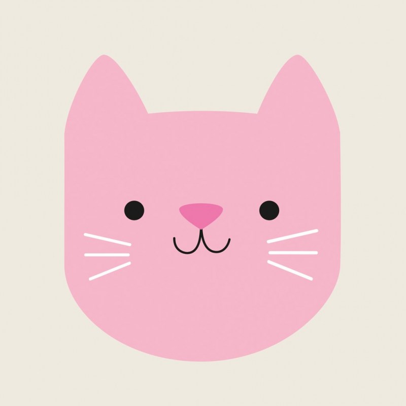 Розовая мордочка котика