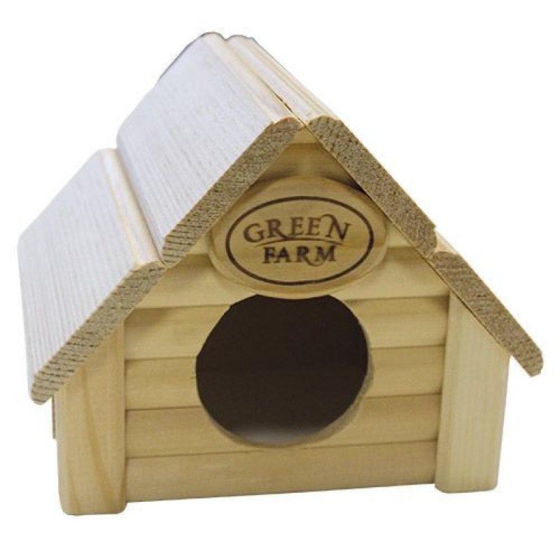 Дом для грызунов Green Farm изба для мелких грызунов и-221
