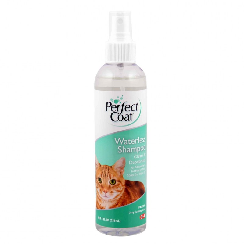 Шампунь 8 in 1 perfect Coat Waterless Shampoo не требующий смывания для кошек 236 мл