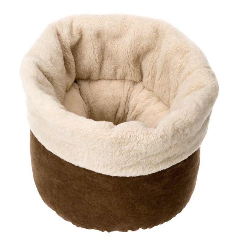 Мягкая корзина Pouf для кошек (с мехом)