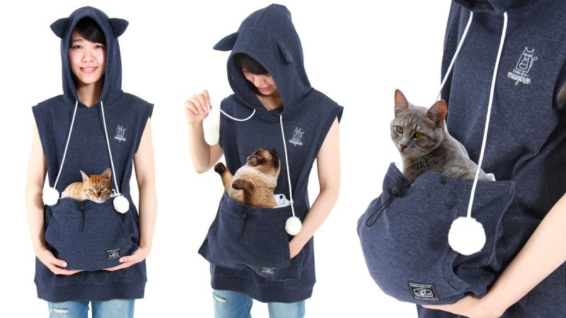 Кофта с котом в кармане