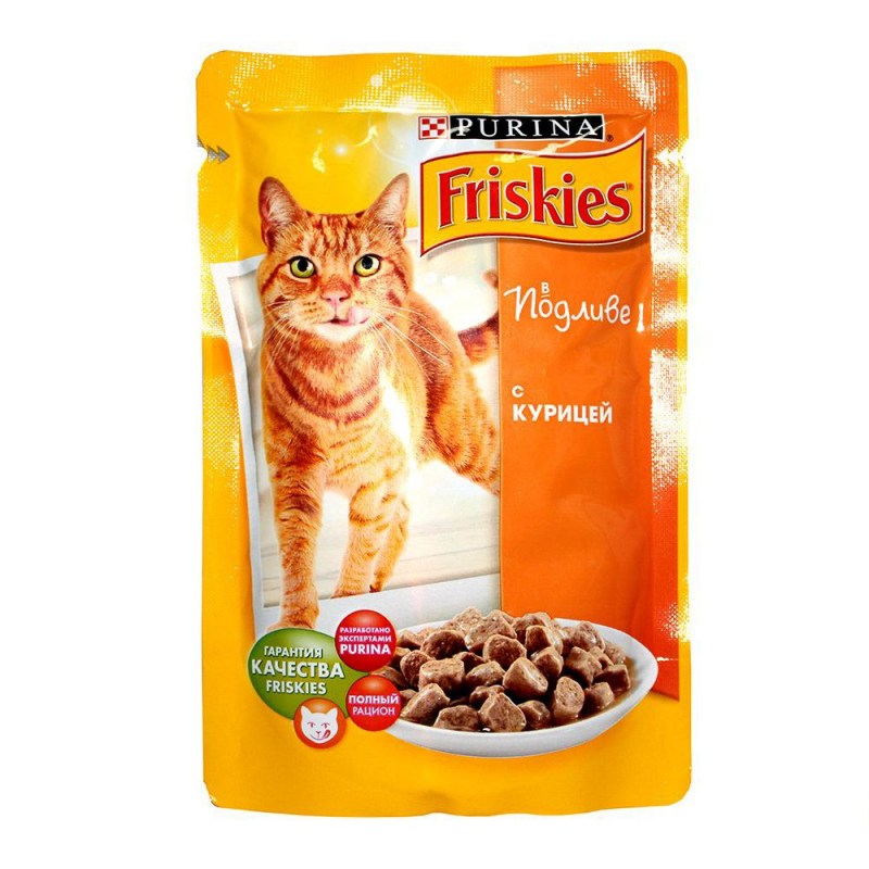 Корм для кошек friskies с говядиной 85 г