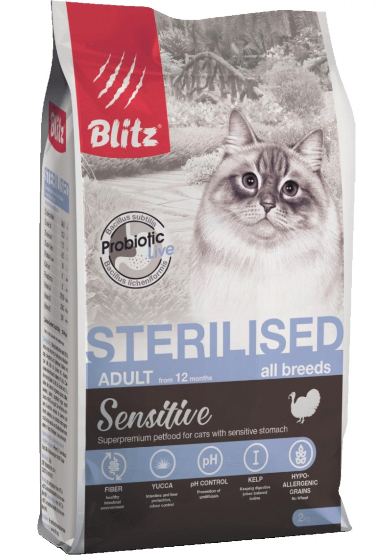 Сухой корм Blitz Sterilized для кошек