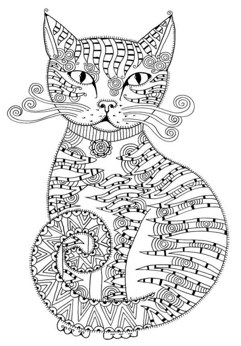 Кошачьи рука раскраска