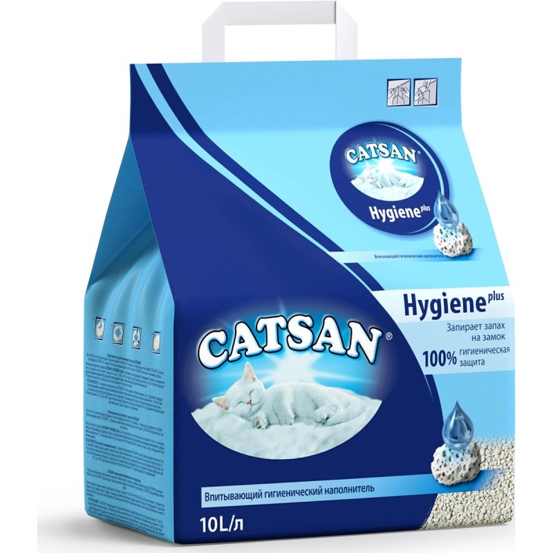 Впитывающий наполнитель Catsan Hygiene Plus 10 л
