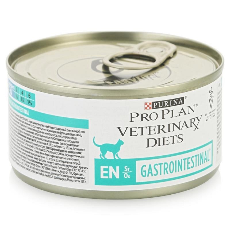 Purina Pro Plan Veterinary Diets en St/Ox Gastrointestinal консервы для кошек, 195 г