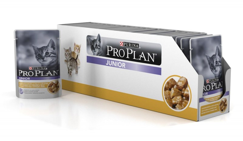 Pro Plan Junior консервы для кот с курицей, 85 г