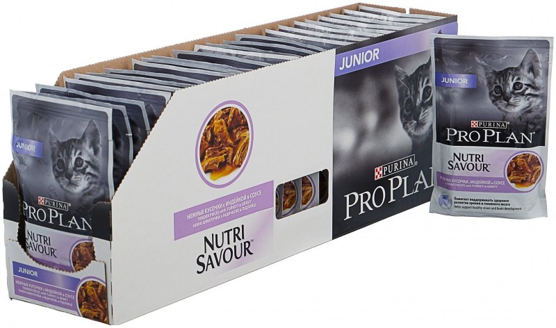 Корм для кошек Pro Plan Nutri savour delicate с индейкой 85г