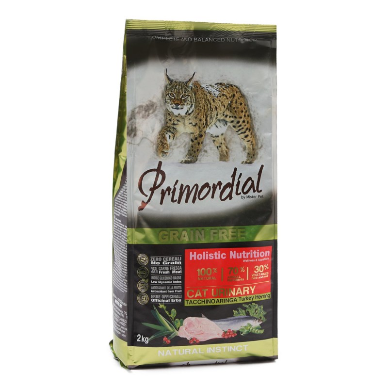 Корм для кошек Primordial (2 кг) Grain free Kitten Duck Turkey
